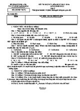 Đề thi học kỳ II môn Sinh học Lớp 9 - Năm học 2015-2016 - Trường PT DTNT Buôn Đôn